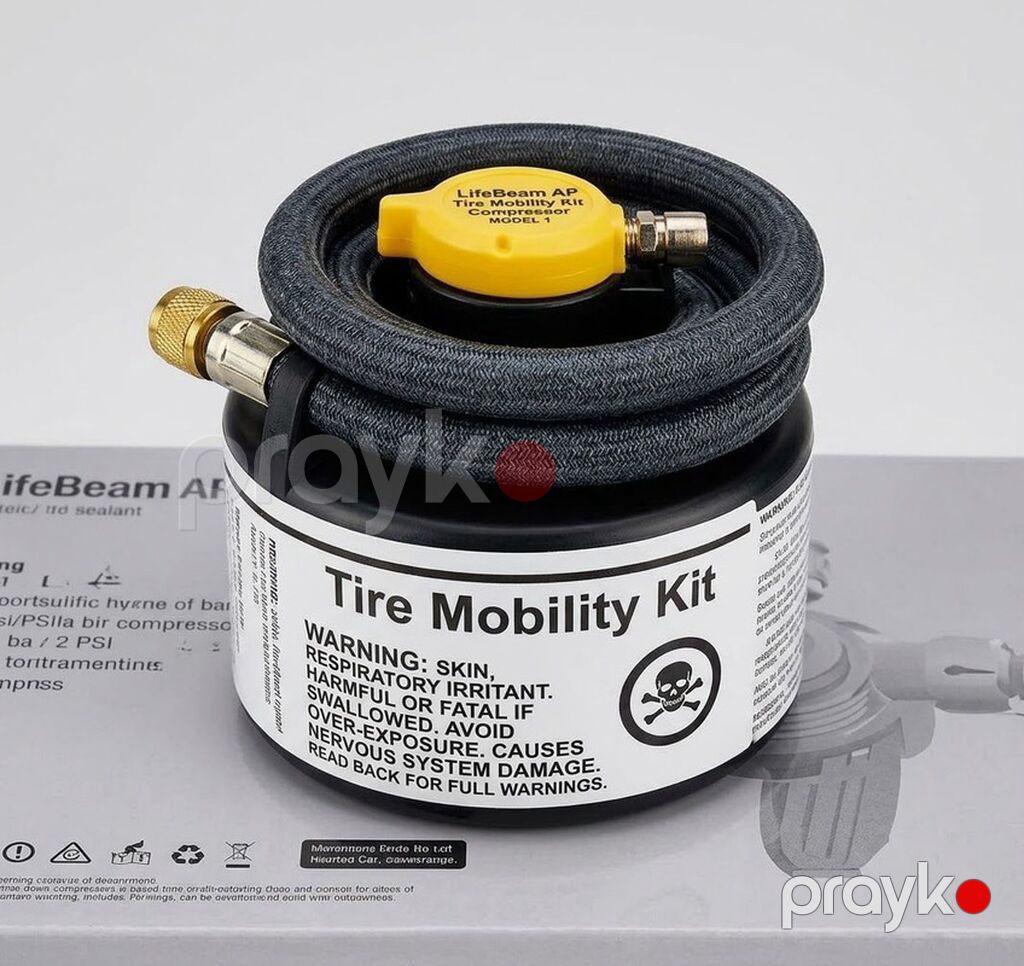Məhsul: LifeBeam AP “Tire Mobility Kit” təkər təmir məhlulu (şlanqlı — Təkər aksesuarları, Bakı (3)