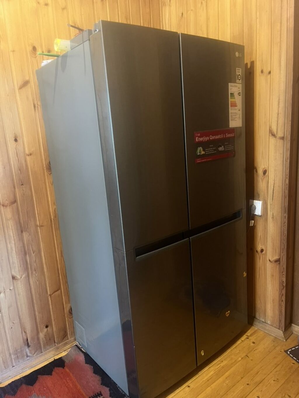 LG dörd qapılı Side-by-Side soyuducu-moronluq - Model: LG (etiketdə — Soyuducular, Quba (4)