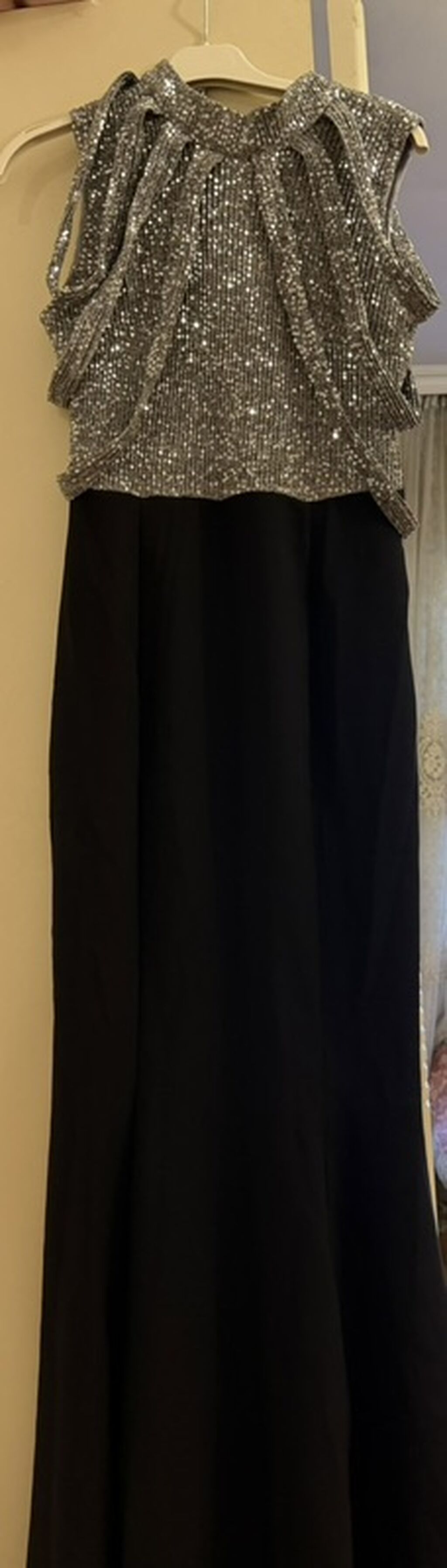 Zərif axşam/gecə geyimi - Model: Uzun, A-kəsim libas - Rəng: Qara — Axşam paltarları, Lənkəran (2)