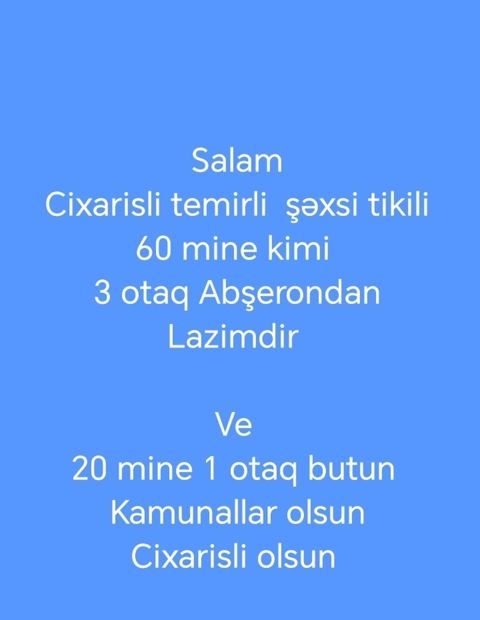 65 kv. m, 3 otaqlı, Qaz — Bakı