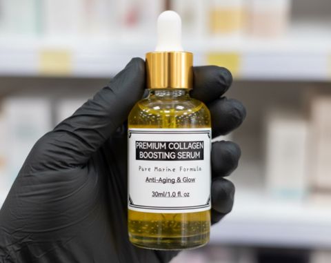 Qocalma və parlaq dəri üçün Collagen Serum — Bakı