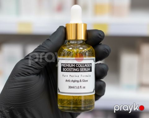 Qocalma və parlaq dəri üçün Collagen Serum — Bakı