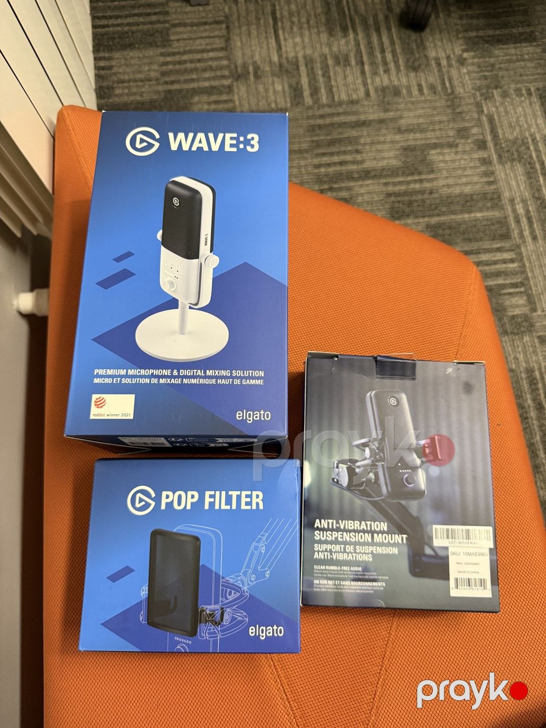Elgato Wave:3 White Microphone Full Set + Mic Arm — Səs texnikası, Bakı (8)