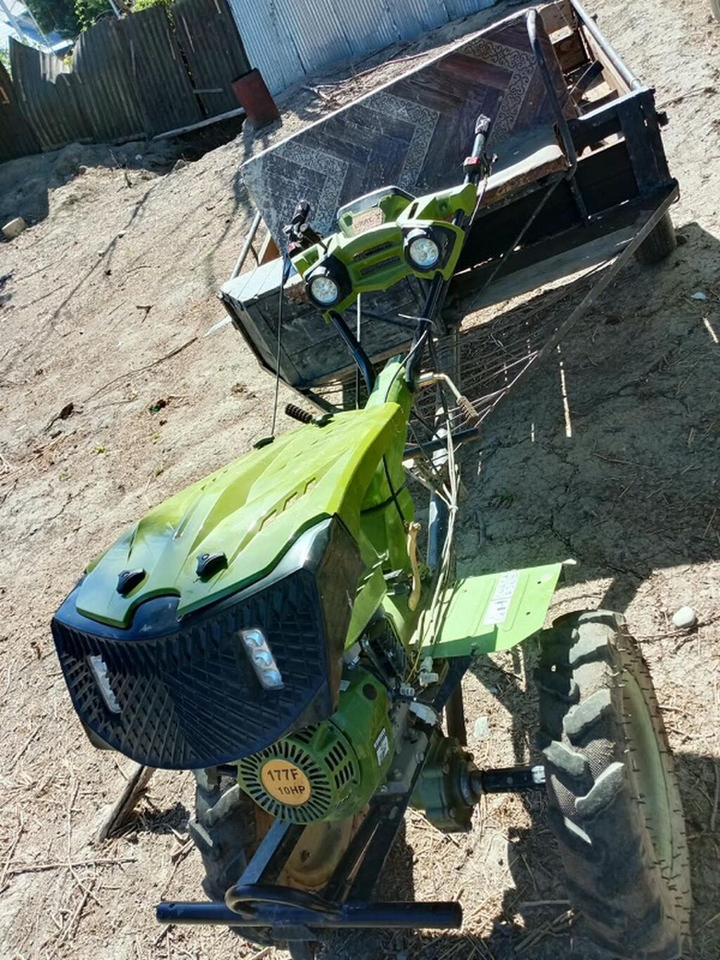 Motoblok + qoşqu - Mühərrik: benzinli, 177F, 10 at gücü (10HP) — Motobloklar, Xaçmaz (4)
