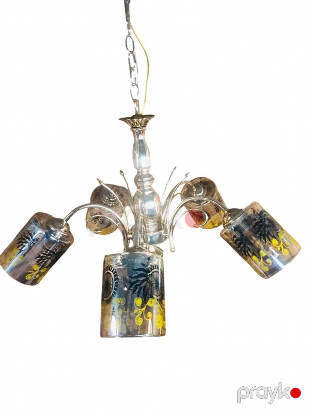 Çılçıraq, 5 lampa, Metal — Tavan is?qlar? v? cilc?raqlar, Bakı (4)