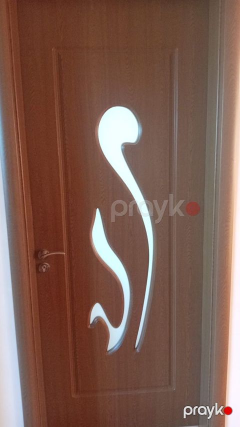 MDF interyer qapı – şüşəli dekorativ model - Material: ağac — Digah