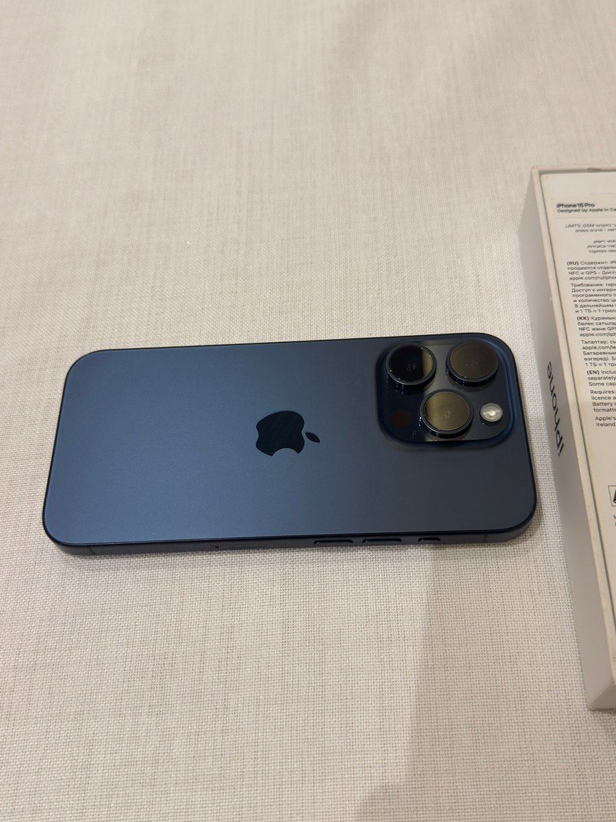 Apple iPhone 15 Pro Blue Titanium 128GB/8GB — Smartfonlar, Bakı (3)