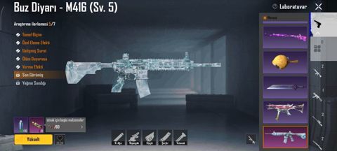 Pubg Mobile hesabı – Buz Diyarı M416 (Səviyyə 5) və zəngin kolleksiya