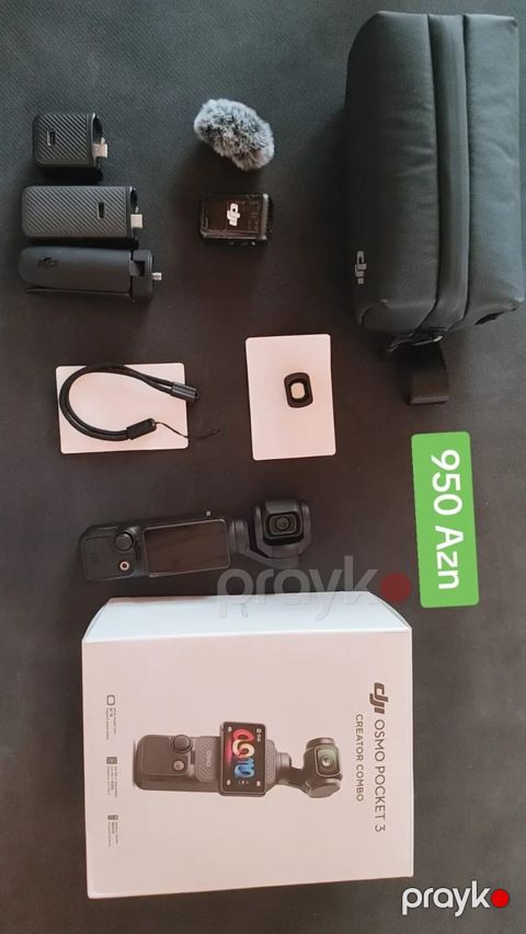 DJI Osmo Pocket 3 – Creator Combo seti Paket tərkibi: - DJI Osmo — Digah