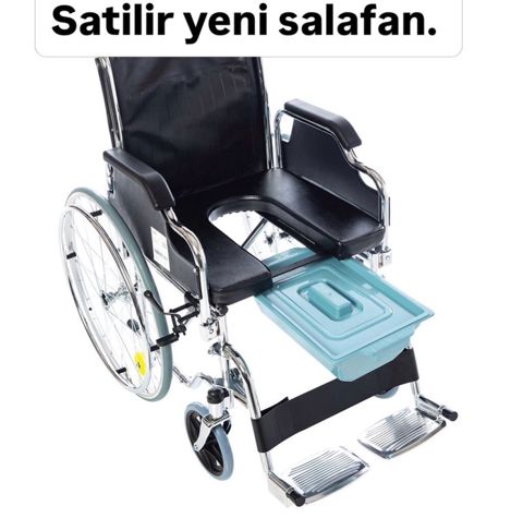 Sanitar oturacaqlı əlil arabası (salafan) təqdim olunur. Model hərəkət — Digah