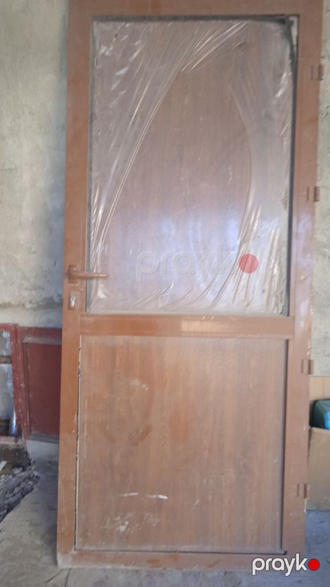 Metall karkaslı giriş/interyer qapısı - Material: polad karkas, üzəri — Bakı