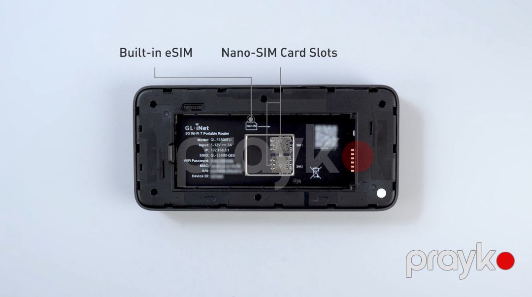 GL.iNet Mudi 7 (GL-E5800) 5G Tri-Band Wi-Fi 7 Mobil VPN Router (eSIM dəstəyi ilə) — Şəbəkə və server avadanlığı, Bakı (9)
