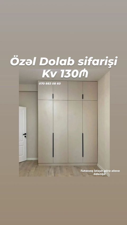 Düz dolab, Yataq otağı üçün, Paltar üçün, Açılan, Quraşdırıla bilən — Mehdiabad
