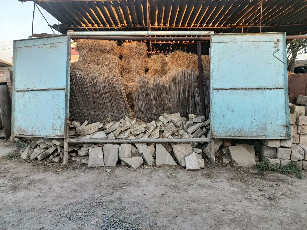 Metall qapı dəsti – iki taylı sürgülü/qatlanan darvaza - Material — Pəncərələr, qapılar, balkonlar, Salyan (3)