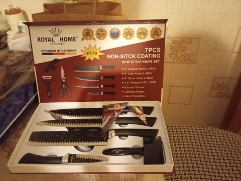 Mətbəx üçün çoxfunksiyalı dəst 1) Royal Home Germany 7 parça bıçaq — Bakı