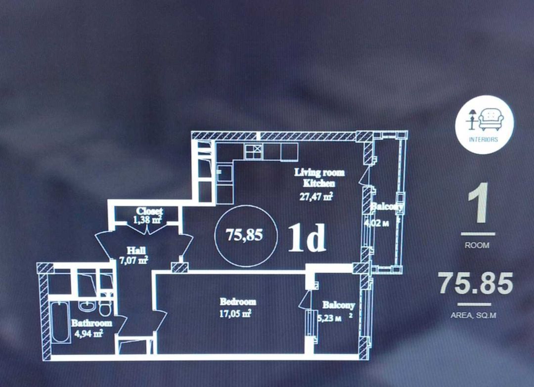 Satılır 2 otaqlı yeni tikili 76 m² — Mənzil, Bakı (7)