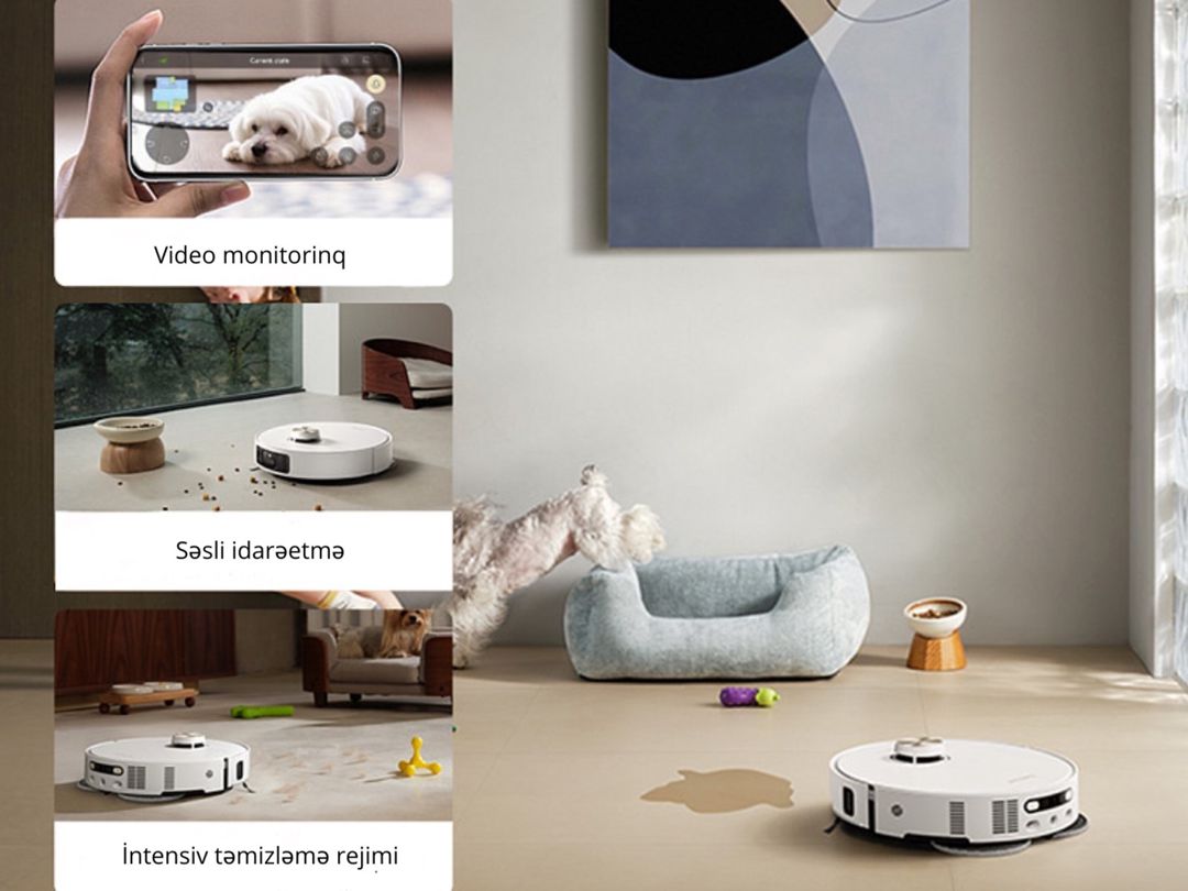 Robot-tozsoran Dreame L50s Pro Ultra Qara — Ev texnikası, Bakı (8)