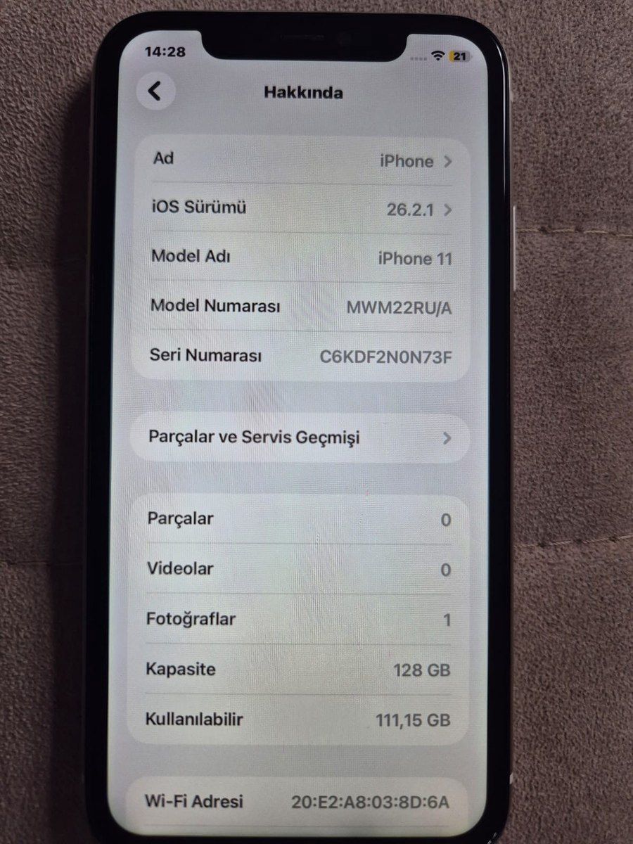Apple iPhone 11 White 128GB/4GB — Smartfonlar, Bakı (4)