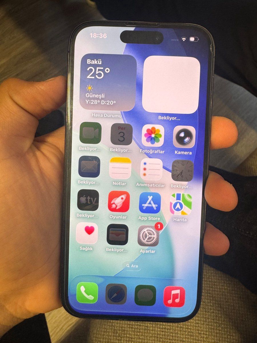 Apple iPhone 15 Pro Blue Titanium 256GB/8GB — Smartfonlar, Bakı