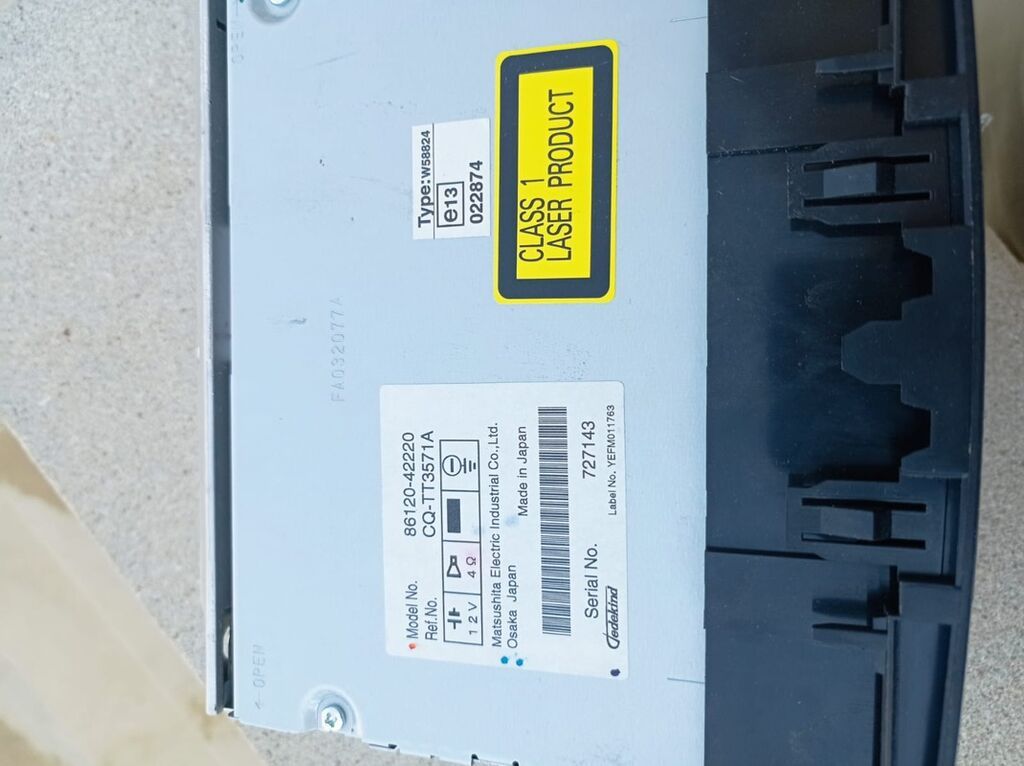 Toyota orijinal maqnitola – CQ-TT3571A (Model No: 86120-42220) Hec — Avtomobil akustikası, Digah (3)