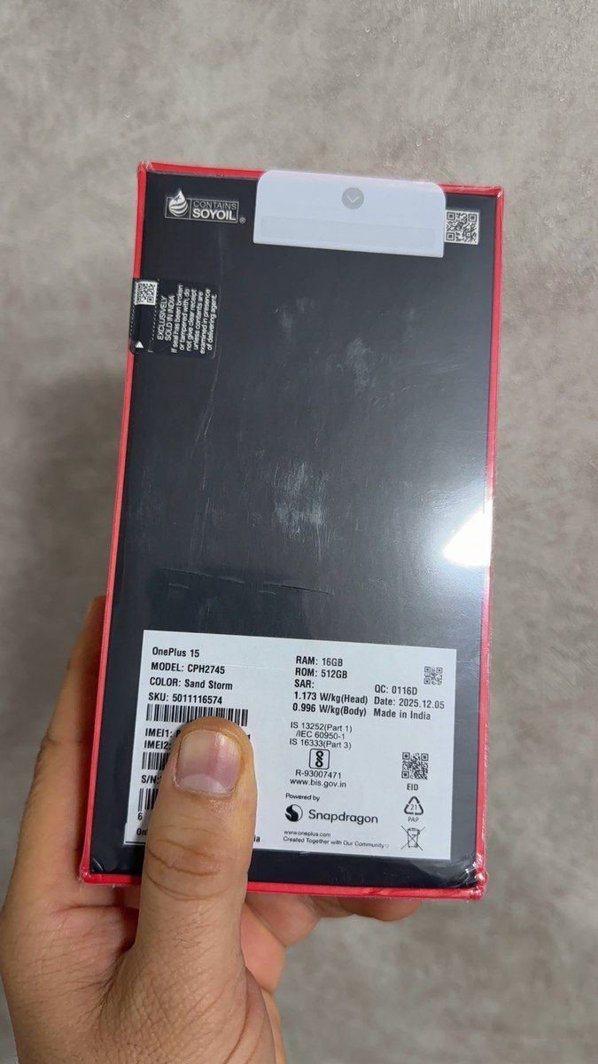 OnePlus 15 Sand Storm 512GB/16GB — Smartfonlar, Bakı (2)