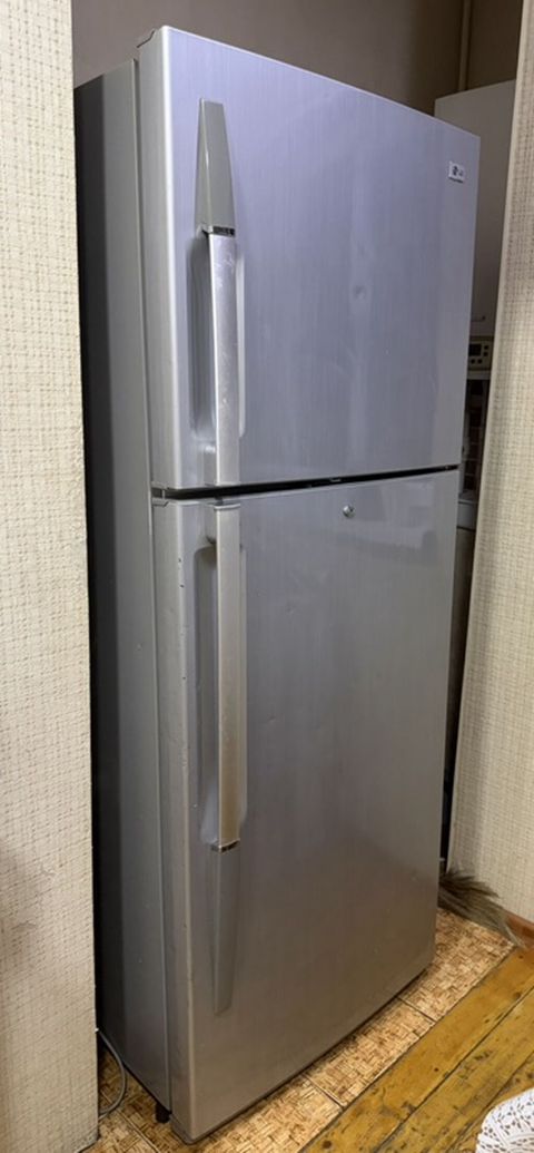 İki qapılı LG soyuducu - Rəng: gümüş (inox effektli korpus) - Qapı — Bakı