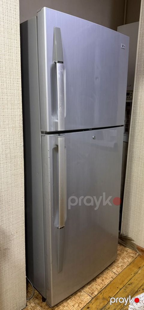 İki qapılı LG soyuducu - Rəng: gümüş (inox effektli korpus) - Qapı — Bakı
