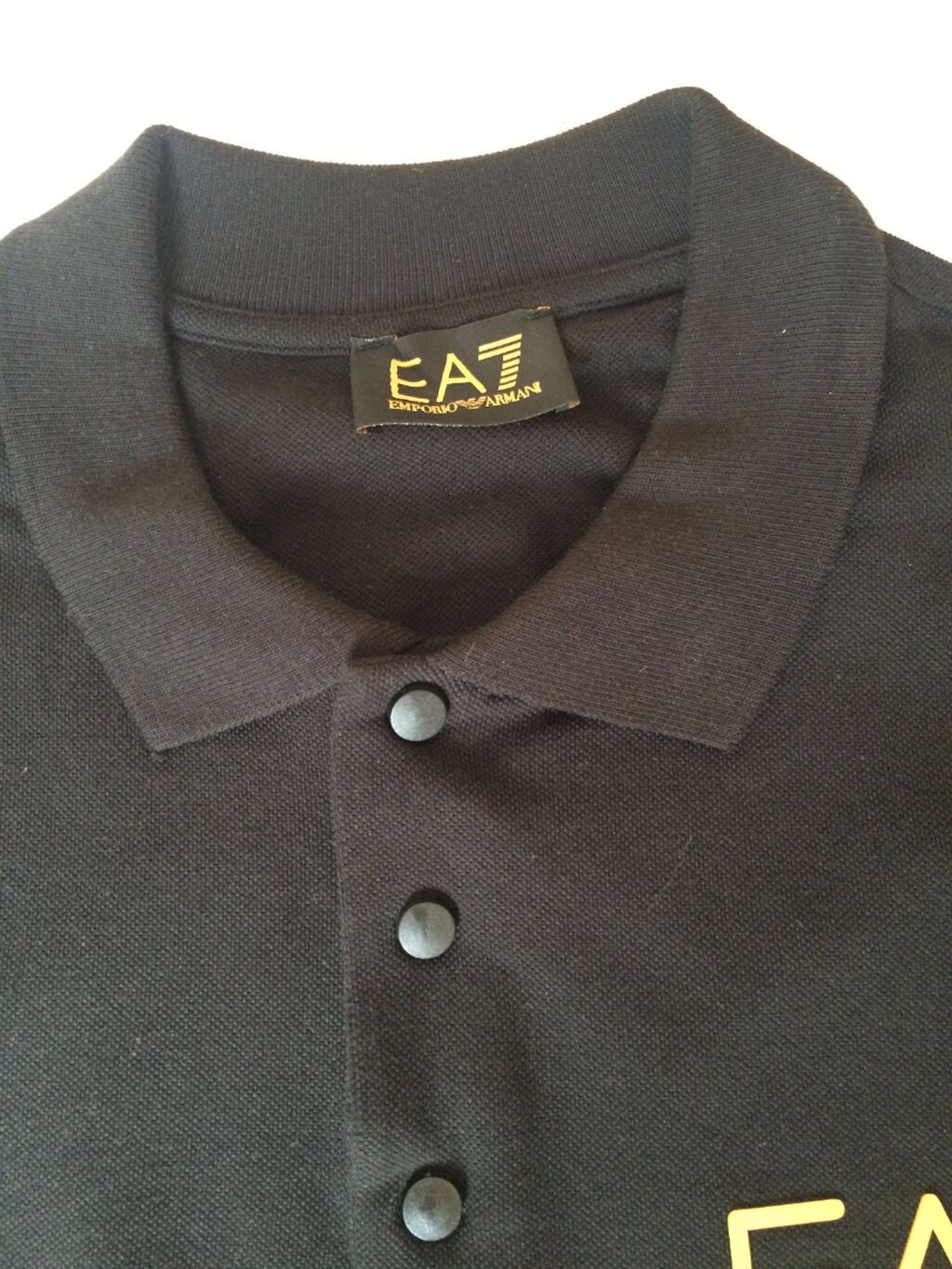 Polo köynək, Emporio Armani, M, rəng - Qara — Futbolka və polo, Bakı (5)