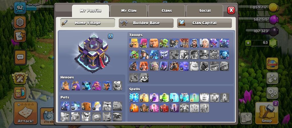 Clash of Clans hesabı – TH10 səviyyəsinə yaxın, inkişaf etmiş kənd və — İT, telekommunikasiya, Bakı (2)