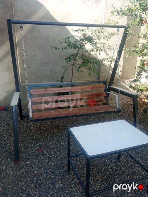 Məhsul: Bağ yelləncəyi və kvadrat masa dəsti - Material — Sumqayıt