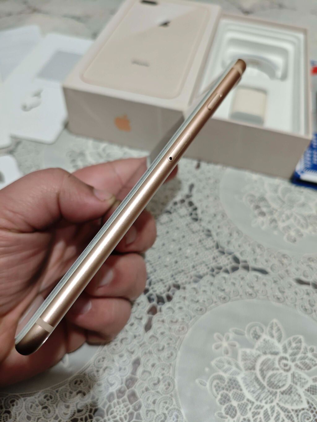 IPhone 8 Plus, 64 GB, Qızılı, Zəmanət, Barmaq izi, Simsiz şarj — Apple iPhone, Bakı (5)
