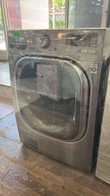 LG ön yükləməli paltaryuyan maşın, paslanmayan polad (inox) korpus — Washing machines