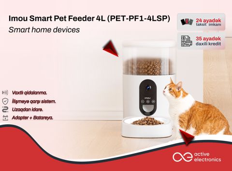 Imou Smart Pet Feeder 4L (PET-PF1-4LSP) — Bakı