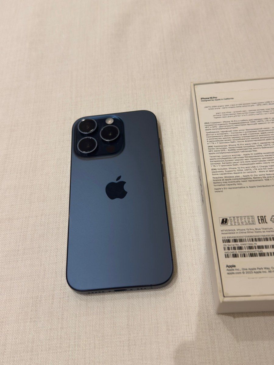 Apple iPhone 15 Pro Blue Titanium 128GB/8GB — Smartfonlar, Bakı (4)