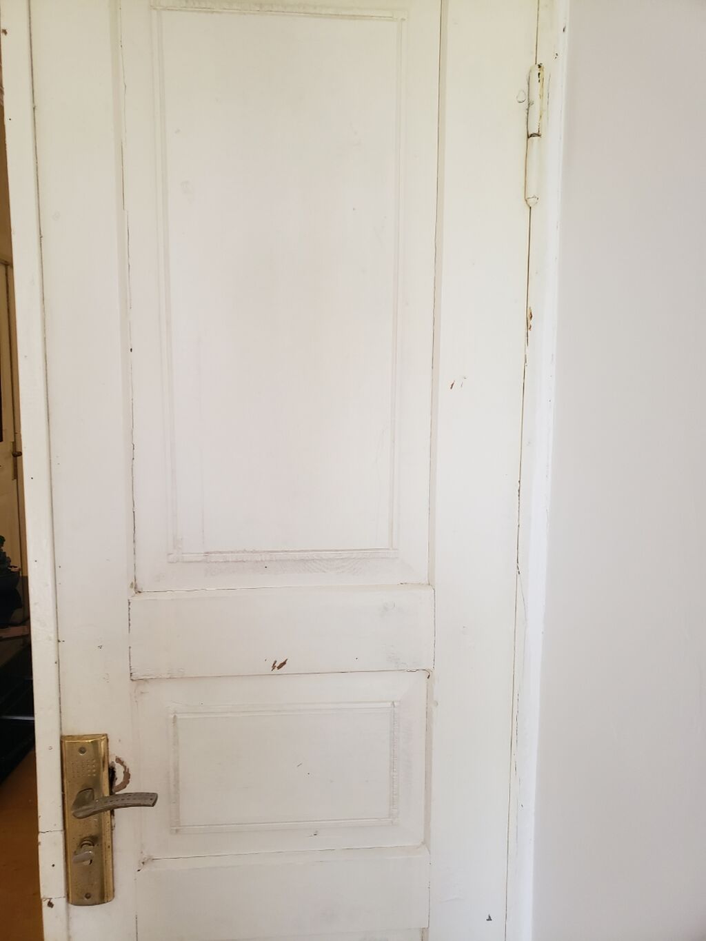 Ağ rəngli taxta otaq qapıları – klassik panel dizayn - Material — Pəncərələr, qapılar, balkonlar, Bakı (4)