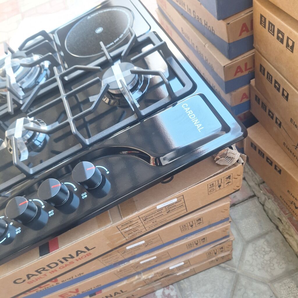 Cardınal/aev ankastrə qaz plitəsi - 3 qaz 1 elektirikli elektirik — Plitələr, Mehdiabad (7)