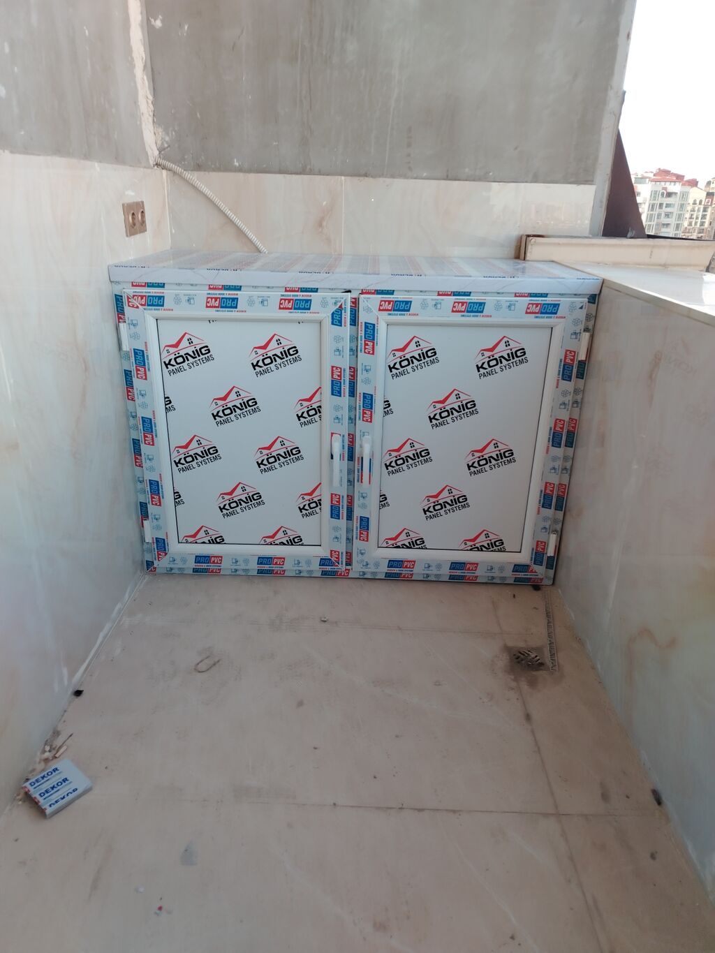 Yeni Plastik qapı Plintus ilə, Pulsuz quraşdırma, Pulsuz çatdırılma — Pəncərələr, qapılar, balkonlar, Digah (3)