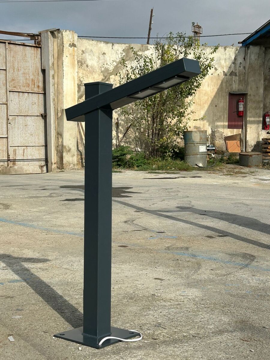 Metal işıq dirəkləri — İşıqlandırma, Bakı (6)