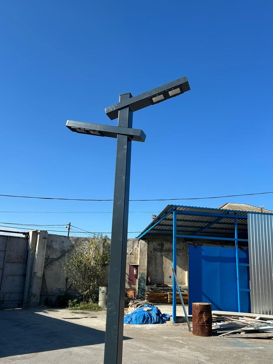 Metal işıq dirəkləri — İşıqlandırma, Bakı (5)