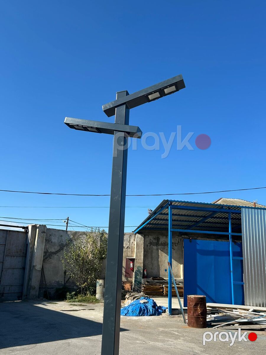 Metal işıq dirəkləri — İşıqlandırma, Bakı (5)
