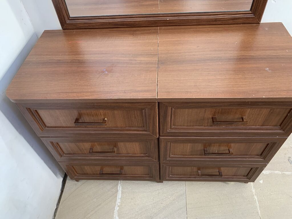 Mebel dəsti – 6 çekmecəli komod - Material: ağac teksturalı — Komodlar və tumbalı, Digah (2)