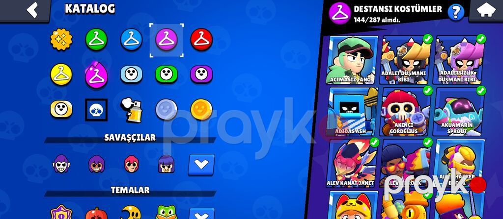 Brawl Stars hesabı – yüksək kupalı və zəngin kolleksiya - Kupa yolu — Digər, Biləsuvar (8)