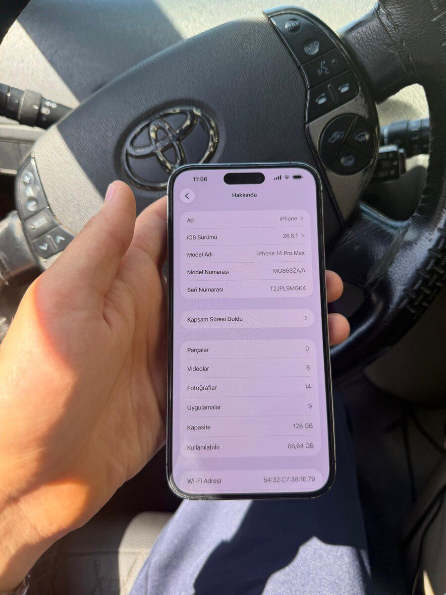 Apple iPhone 14 Pro Max Deep Purple 128GB/6GB — Smartfonlar, Mingəçevir (7)