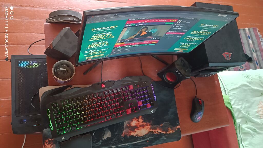 Gamıng PC SET satılır bu qiymətə 10 cu nəsil kompüter yoxdu — Masaüstü kompüterlər, Qobu (2)