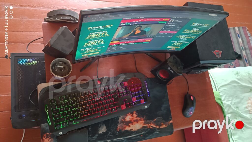 Gamıng PC SET satılır bu qiymətə 10 cu nəsil kompüter yoxdu — Masaüstü kompüterlər, Qobu (2)