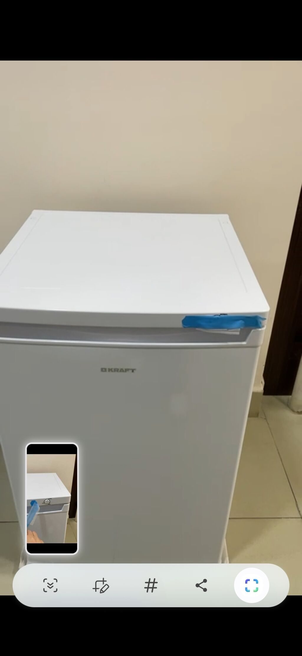 Kraft dondurucu – kompakt, şaquli tip - Rəng: ağ, minimal dizayn - Ön — Soyuducular, Bakı (3)