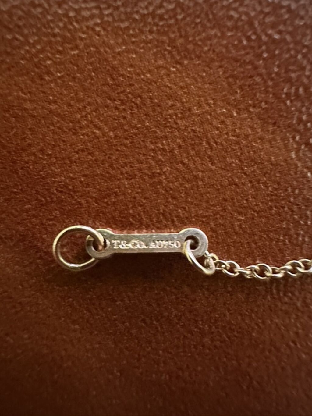 Boyunbağı, Tiffany, Çəhrayı qızıl, 750 Əyar, 4 g — Qolye və zəncir, Digah (4)