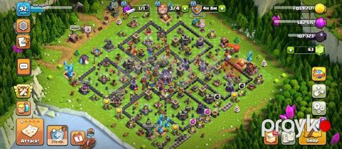 Clash of Clans hesabı – TH10 səviyyəsinə yaxın, inkişaf etmiş kənd və — Bakı