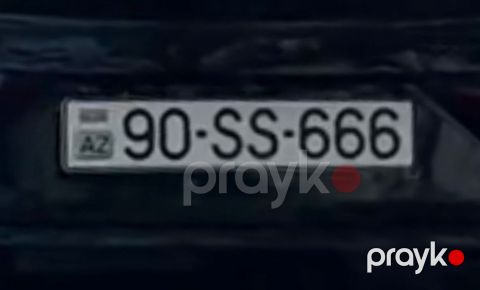 Avtomobil qeydiyyat nişanı - 90-SS-666 — Bakı