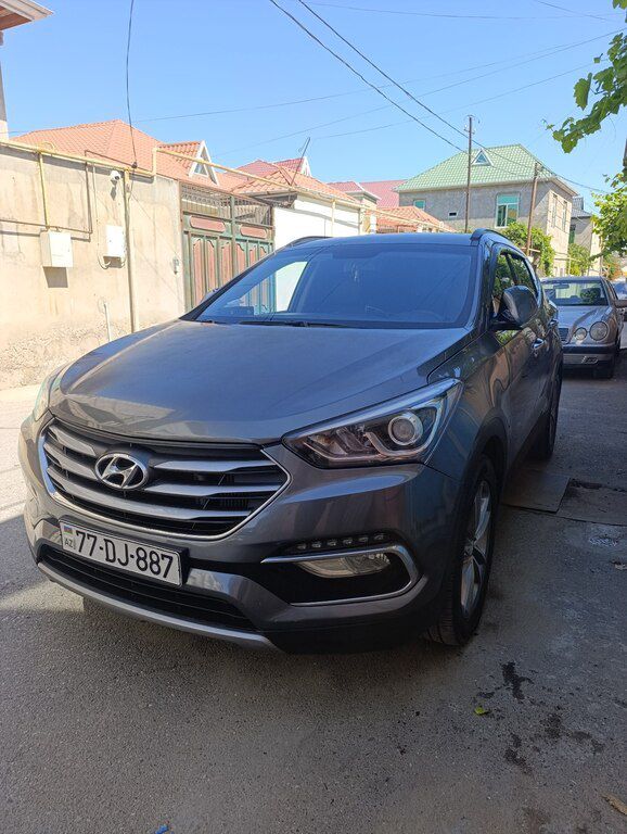 Hyundai Santa Fe, 2.0 L, 2016 il, 125 000 km — Avtomobillər, Bakı (9)